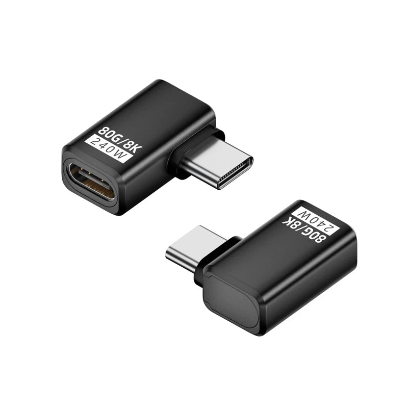 R.E.D. Shopping PD240W 80Gbps USB-C adapter showing sleek black design with ports for fast charging and data transfer.