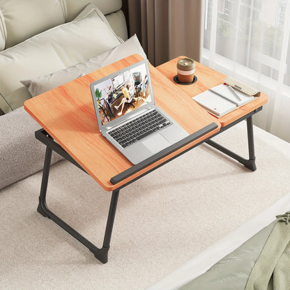 Foldable Laptop & Dining Tray Table – Adjustable Bed & Sofa Notebook Stand