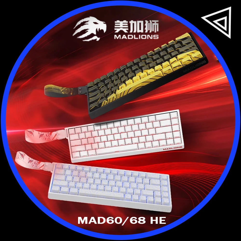 Madlions Mad 60He / Mad 68He Magnetic Switch Mechanical Keyboard – Wired, RGB, Esports