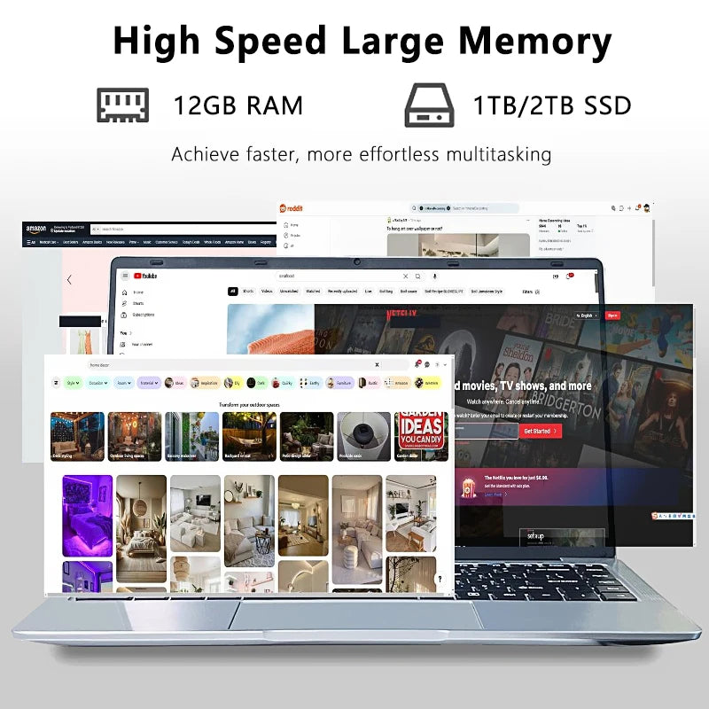 14.1" Laptop | Intel Core i7-8650U or Atom A3950 | 12GB RAM | Up to 2TB SSD | Win 11 | FHD 1920×1080