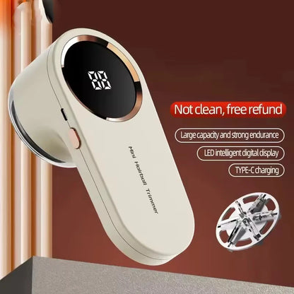 LED Digital Electric Lint Remover – USB Rechargeable Fabric Shaver & Fluff Remover