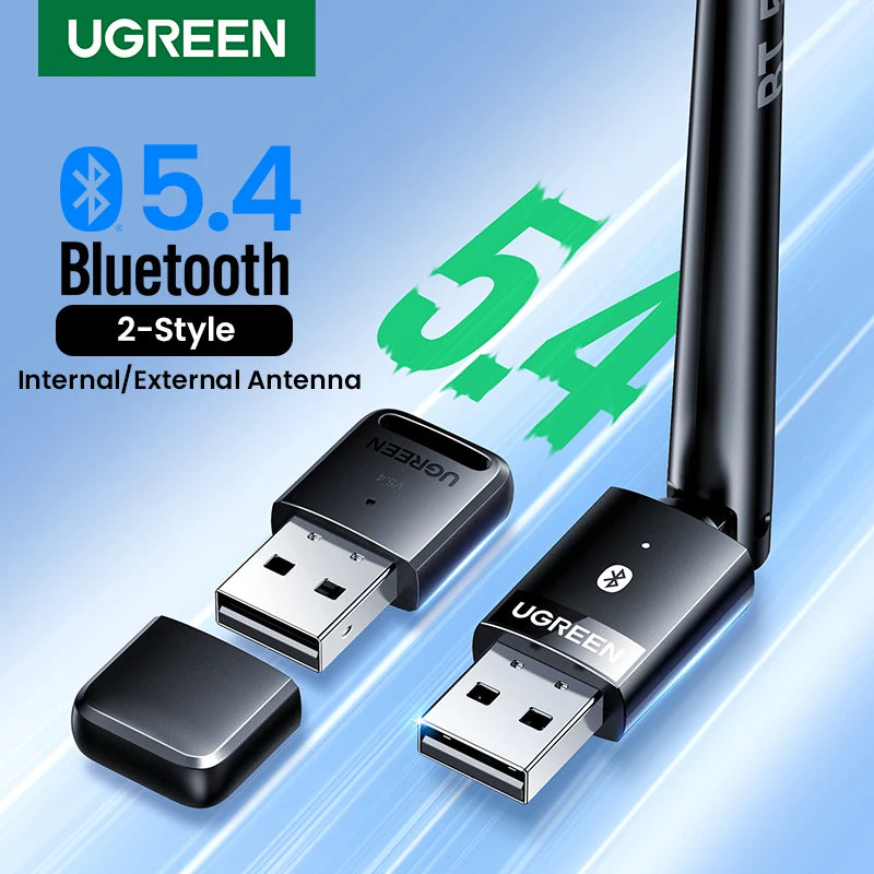UGREEN USB Bluetooth Adapter 6.0 / 5.4 | Dongle for PC, Keyboard, Mouse, Headphones