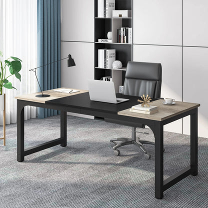 Tribesigns 70.8" Executive Office Desk | Large Computer Workstation