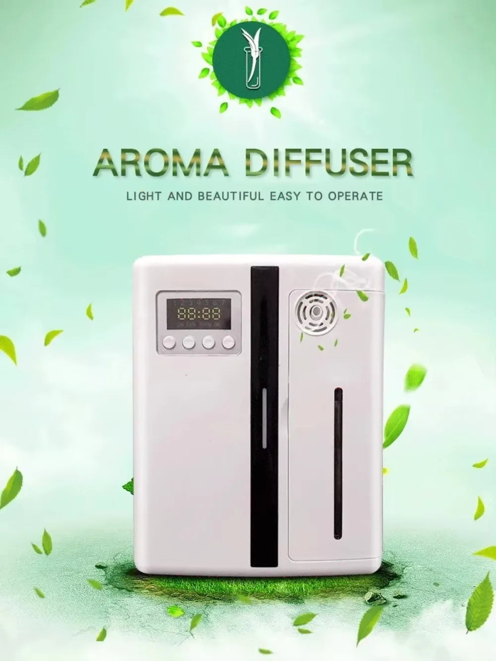 Bluetooth Smart Aroma Diffuser — 300m³ Coverage, Hotel & Home Air Freshener, Electric Fragrance Distributor