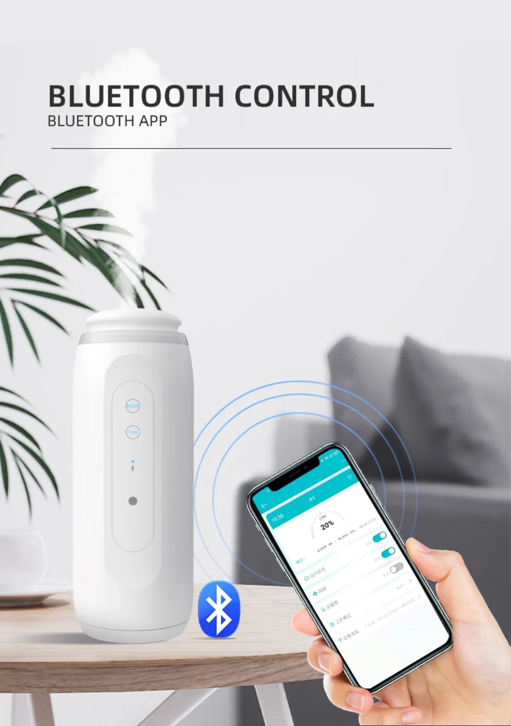 Wall Plug Aroma Diffuser 300m³ — Waterless, Smart Scent Machine, Electric Room Fragrance Diffuser
