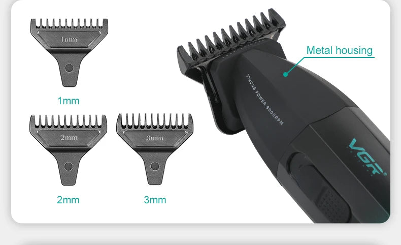 VGR Professional Hair Clipper | V-003 V-906 V-308 | Metal Body | Barber & Beard Trimmer