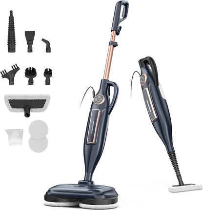 Steam Mop Cleaner 10-in-1 – Rotating Pad, 1300W, Hardwood & Laminate Floor