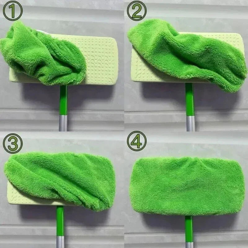 Washable Flat Mop Pads 6-Pack | Reusable Microfiber Mop Covers