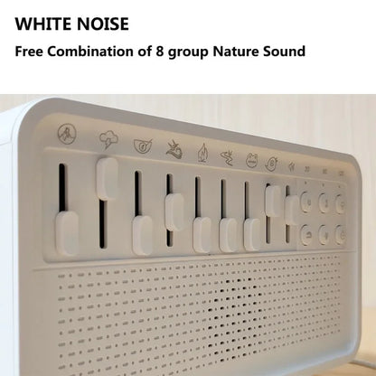 3-in-1 Bluetooth Speaker, White Noise Night Light & Humidifier – 8 Nature Sounds Sleep Machine