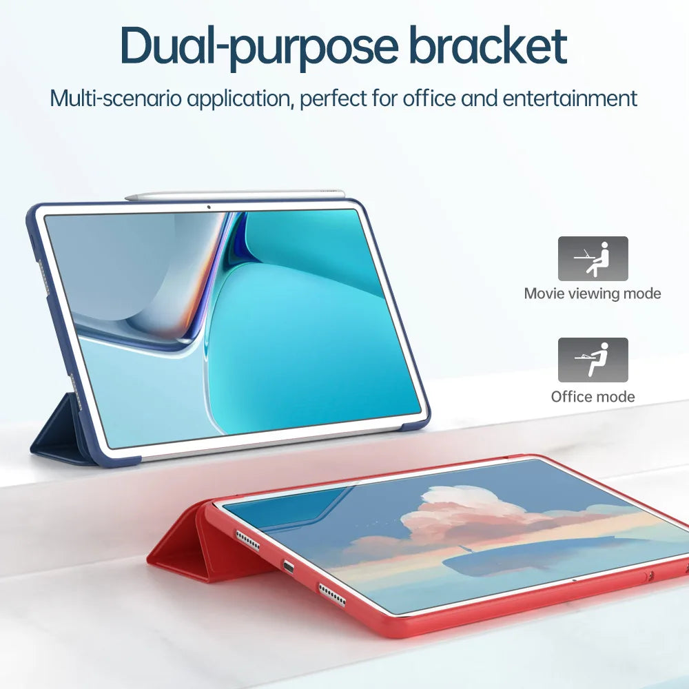 Redmi Pad 2 11" 2025 Case | Tri-Fold PU Leather | Shockproof | Stand | 6 Colors