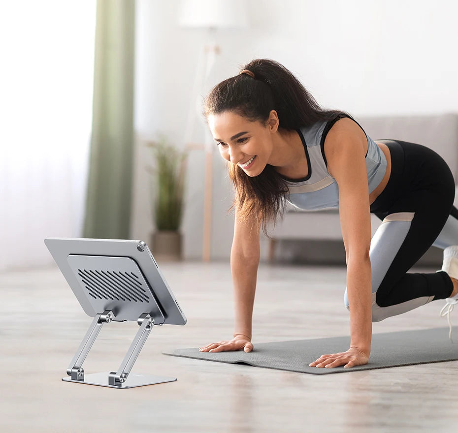 UGREEN LP134 Aluminum Tablet & Phone Stand – Adjustable Desk Holder for iPad, iPhone, Xiaomi & Laptops