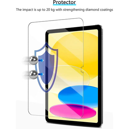 Tempered Glass Screen Protector for iPad 10th Gen 10.9" (2022) & iPad 11 A16 (2025)