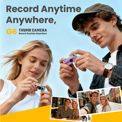 Portable Mini Thumb Camera 1080P FHD – 130° Wide-Angle, Autofocus, Fill Light, TFT LCD Screen
