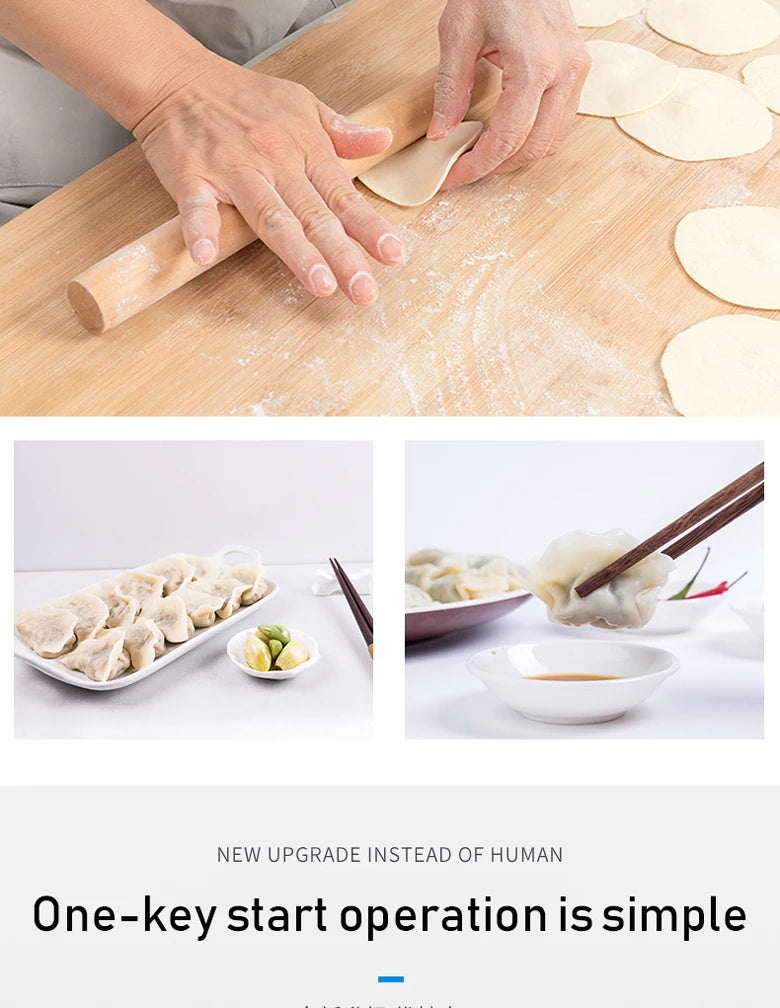 Electric Automatic Dumpling Wrapper Maker – Wonton & Dumpling Skin Press, Round & Square, Commercial