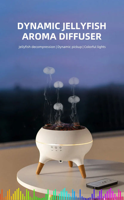 Jellyfish Aroma Humidifier & Aromatherapy Diffuser – Ultrasonic Essential Oil Mist with Remote Control