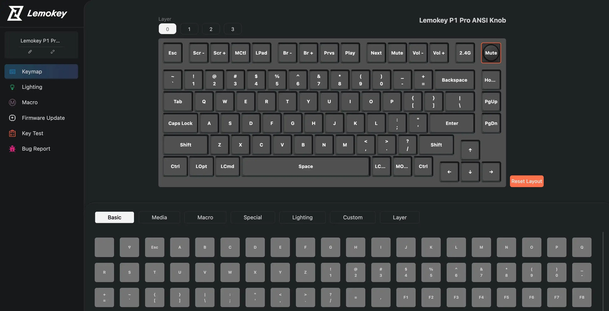Lemokey P1 Pro QMK/VIA wireless mechanical gaming keyboard with CNC aluminum case, RGB backlit keys, and compact design.