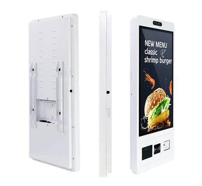 R.E.D. Shopping TouchWo 15.6-23.8 inch wall mount touchscreen kiosk for self-service checkout, ordering, and payment terminal