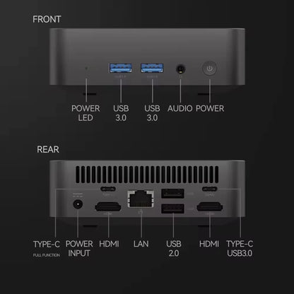 Erilles Mini PC Intel i9 10980HK | 16/32GB RAM | 1TB/2TB SSD | WiFi 6 | Windows 11