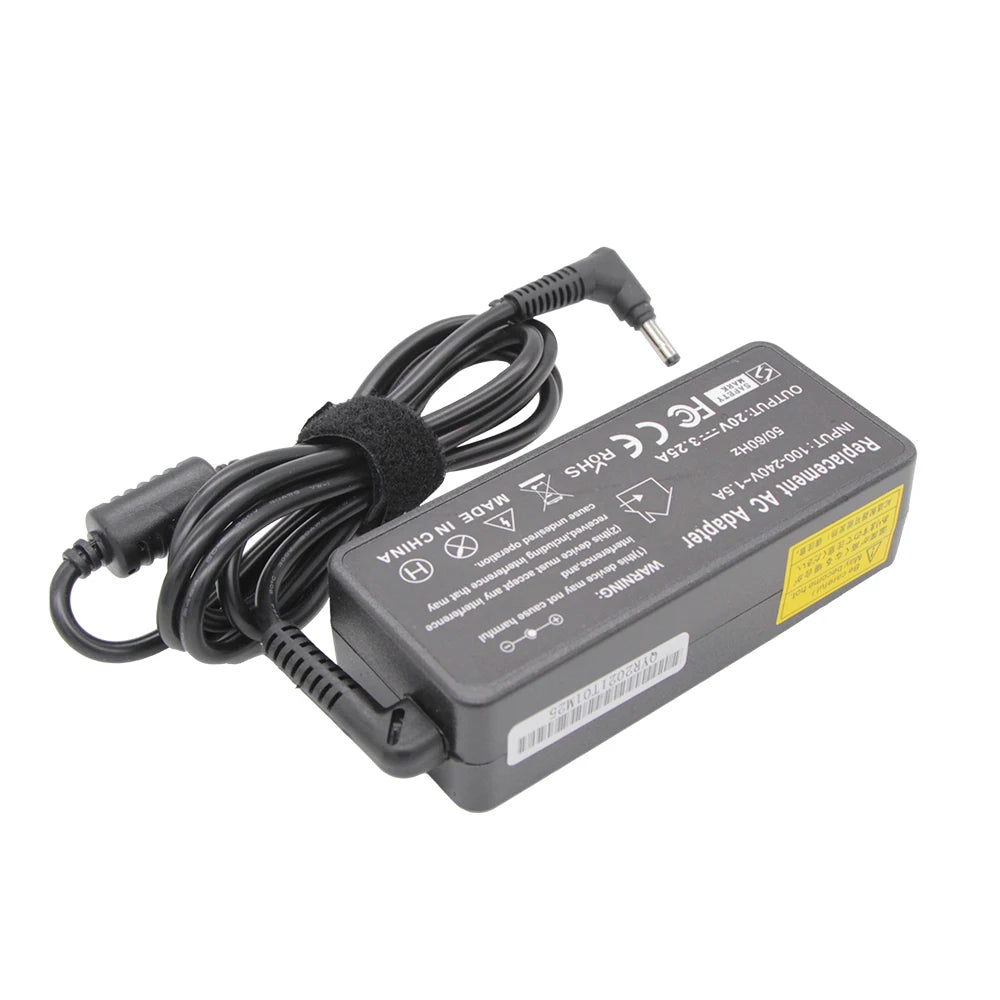 Lenovo Laptop Charger 65W – 20V 3.25A, 4.0x1.7mm, for IdeaPad 330s/320, YOGA 710/510, Redmibook 14/13
