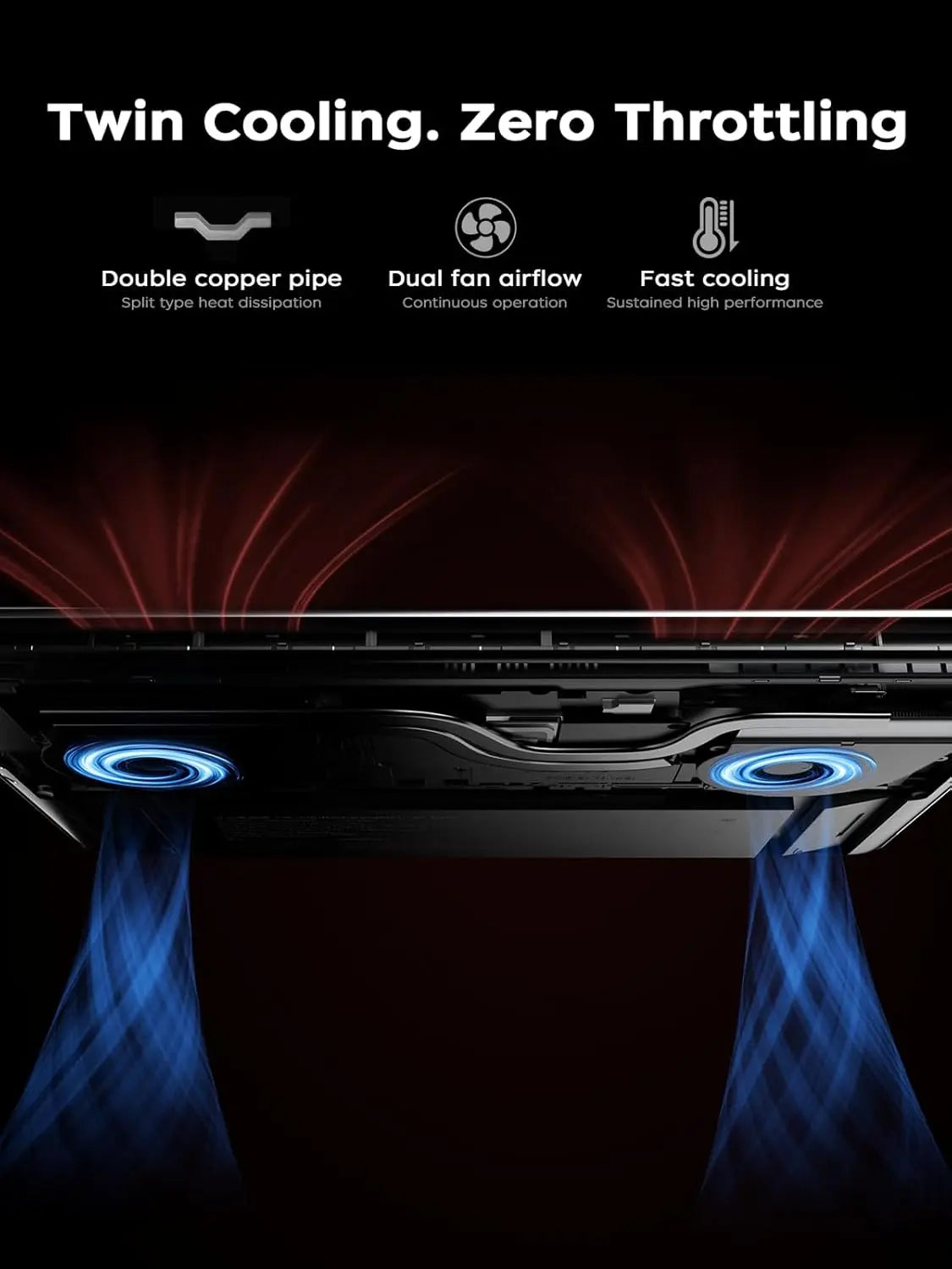 KAMRUI Gaming Laptop 16" — AMD Ryzen 9 6900HX, 16GB LPDDR5, 512GB NVMe SSD, Radeon 680M, Win11 PRO