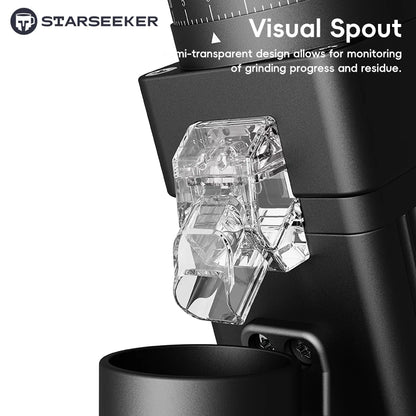 STARSEEKER E55Pro Electric Coffee Grinder | 55mm Conical Burr | Stepless Grind | Cold Brew | EU Plug