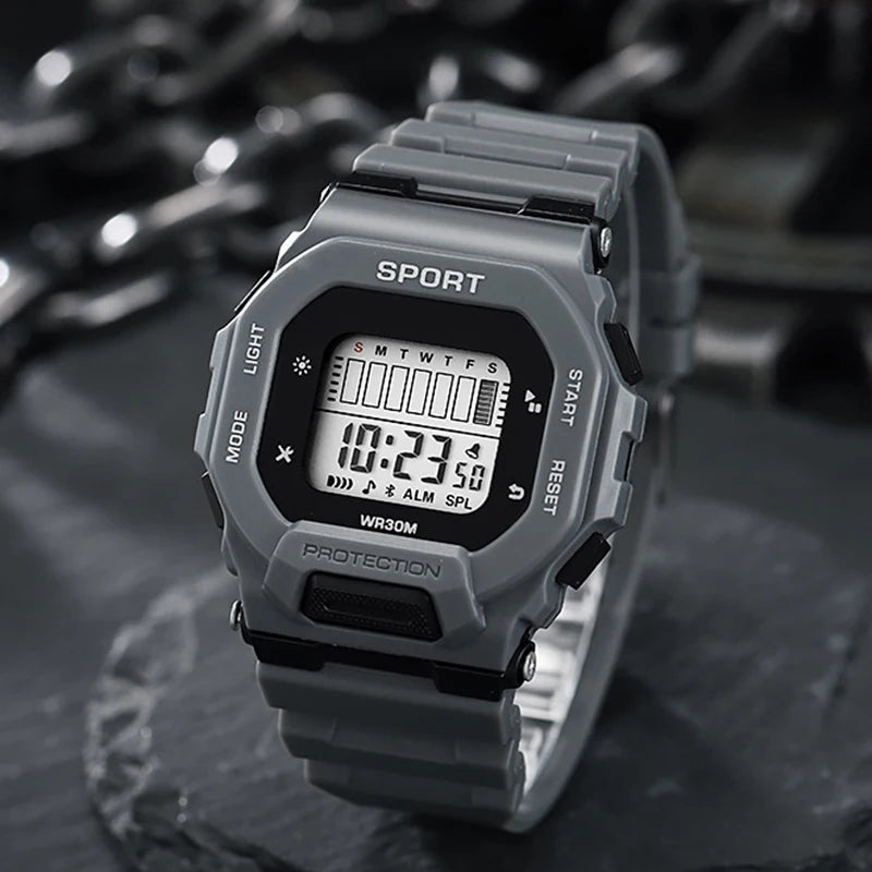 YIKAZE Men's LED Digital Sport Watch – Waterproof, Outdoor Adventure, Multifunctional