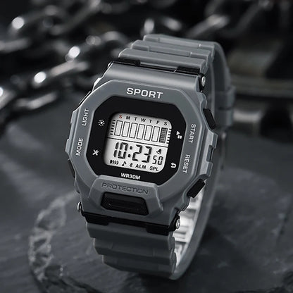 YIKAZE Men's LED Digital Sport Watch – Waterproof, Outdoor Adventure, Multifunctional