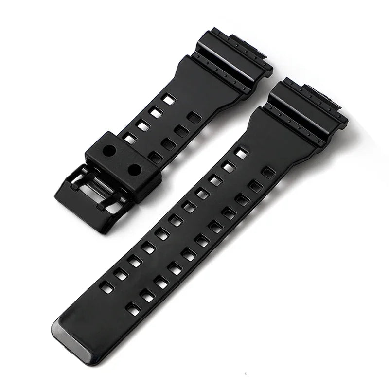 Silicone Replacement Watch Strap for Casio G-Shock GA-100/110/200/400/700 – 16mm Resin Band