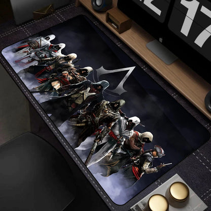 Assassin's Creed XXL Gaming Mouse Pad — Large Desk Mat, Multiple Sizes & Thickness