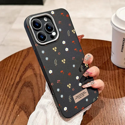 Retro Floral Leather Phone Case for Xiaomi Mi 11 Lite, 13T Pro, Poco X7, F6, X5 – Shockproof
