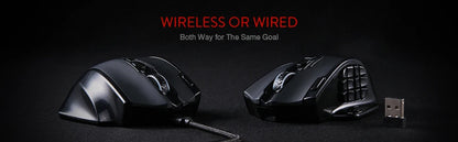 Redragon M913 Gaming Mouse – 16000 DPI, 16 Buttons, Wired & 2.4GHz Wireless, RGB, Black/White