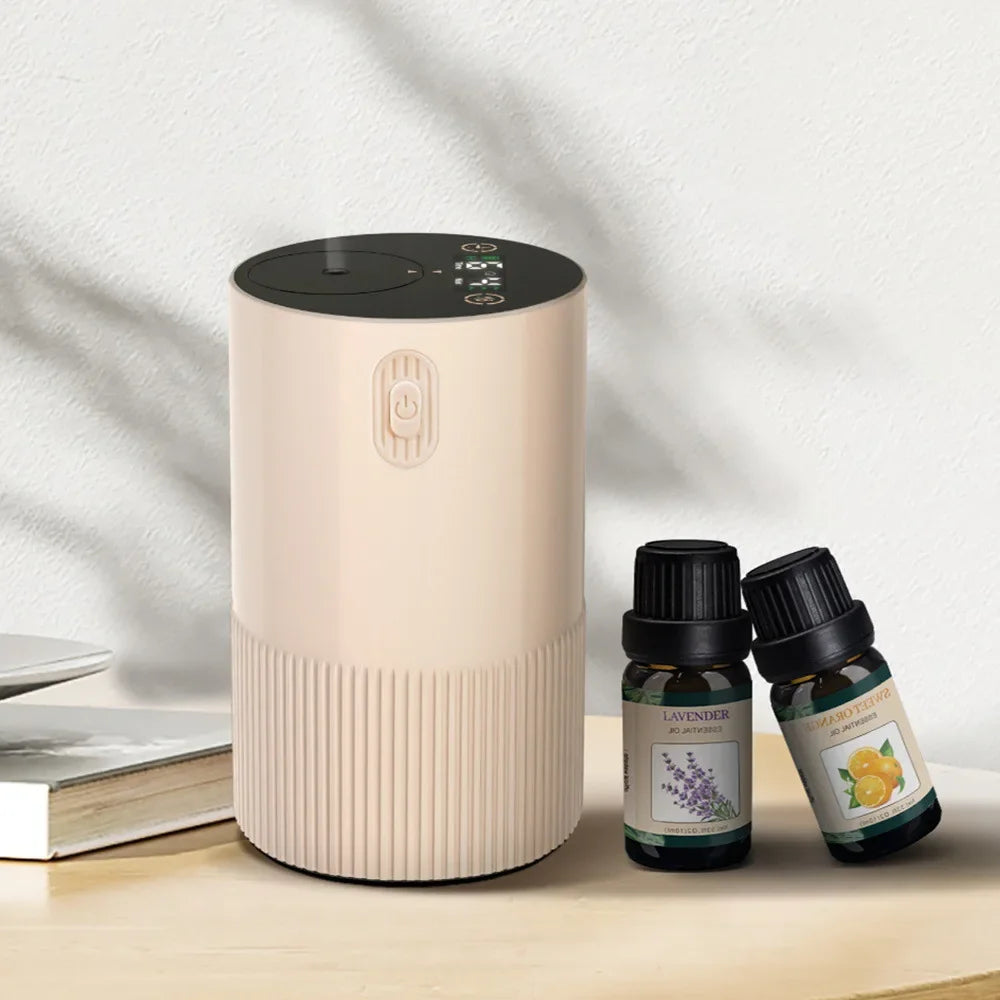 Portable Cordless Essential Oil Diffuser – USB Rechargeable, Battery Operated for Car, Office & Home