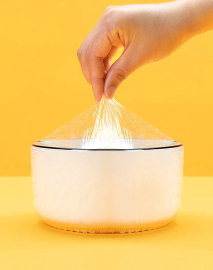 Elastic Food Cover Bags | Reusable PE Cling Wrap for Plates & Bowls | 50–1000 pcs