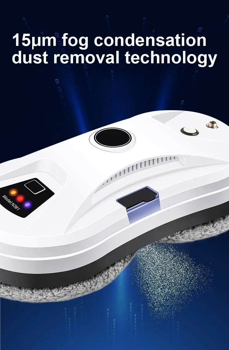 DIVEDEER Intelligent Window Cleaner Robot – Automatic Electric Window Washing Machine with EU Plug