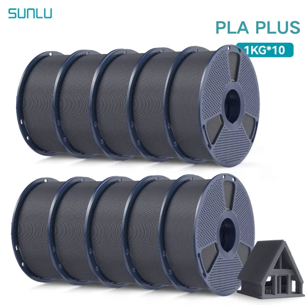 SUNLU 3D Printer Filament – 10 Rolls 1.75mm PLA / PETG / PLA+, 1KG Each, EU & US Warehouse