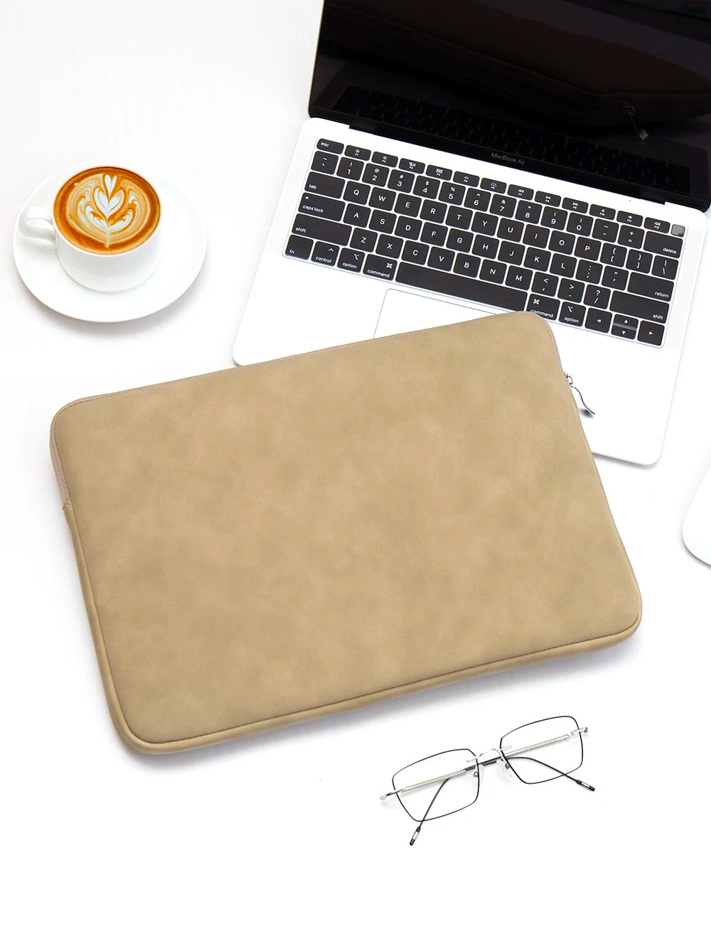 EGYAL Laptop Sleeve Bag – PU Zipper, 13–16", MacBook Air/Pro, Dell, Xiaomi, Huawei, 3 Colors
