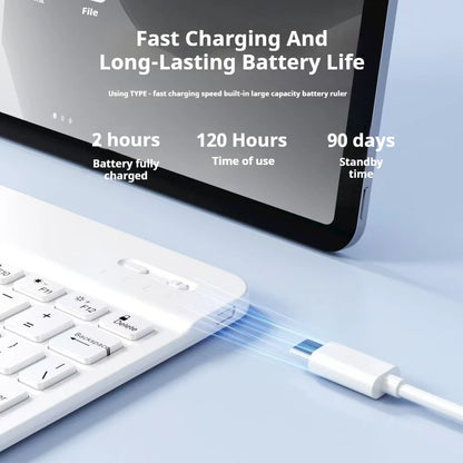 Bluetooth Wireless Keyboard & Mouse Combo for iPad, iOS, Android, Windows