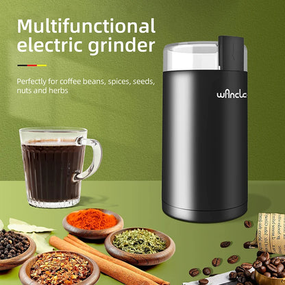 KIRAINAFLY 200W Multifunctional Coffee Bean Grinder – Blade Grinder for Home