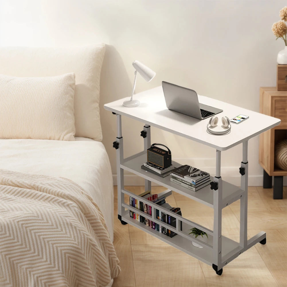 Height Adjustable Laptop Desk on Wheels | Bedside & Sofa Table