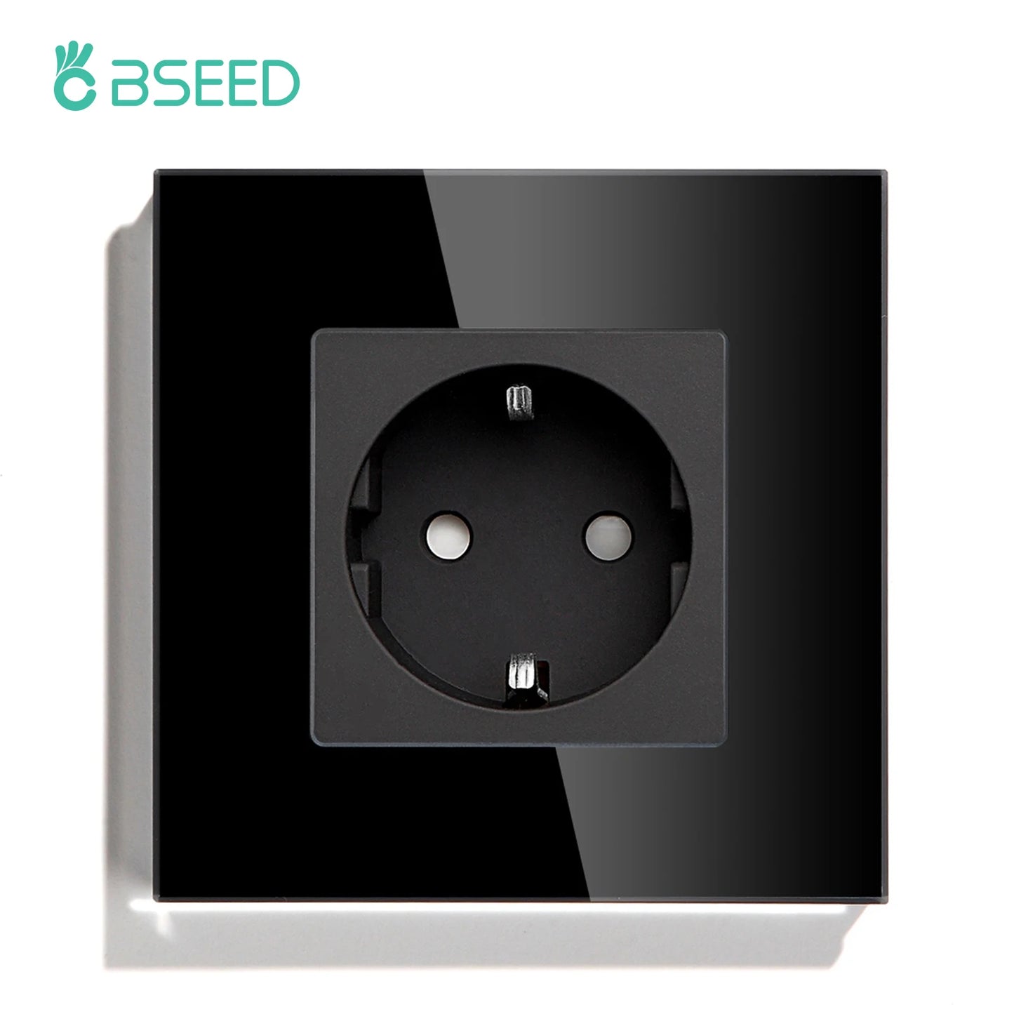 BSEED EU Wall Socket with USB-C Charging Port – Glass Panel 16A