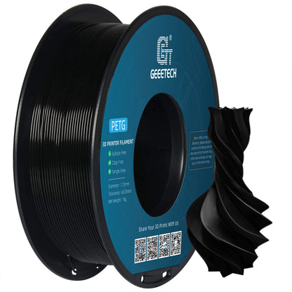 GEEETECH PETG 3D Printer Filament – 1.75mm, 1KG, Vacuum Packaging, Tangle-Free