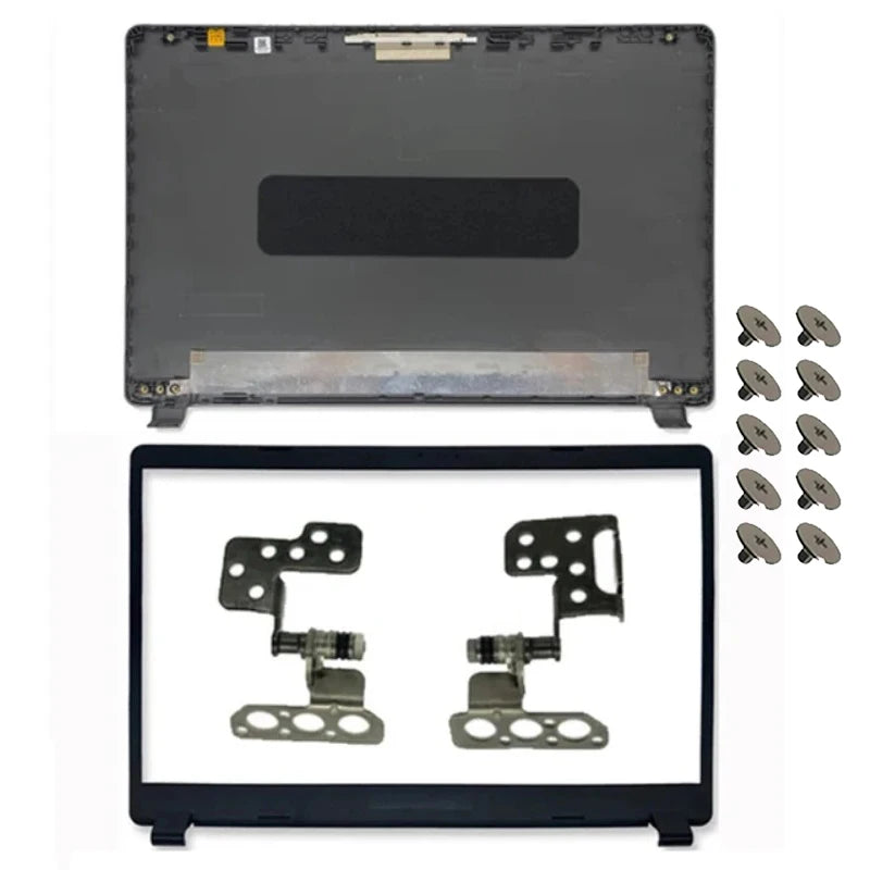 BOMP Laptop Case Parts for Acer Aspire 3 A315-42 A315-54 A315-56 EX215-52 – LCD Cover, Bezel, Hinge (Gray)