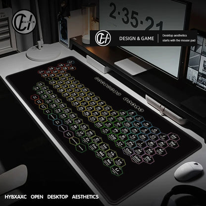 Periodic Table XXL Gaming Mouse Pad 900x400 – Rubber Anti-Slip Deskmat, Multiple Sizes