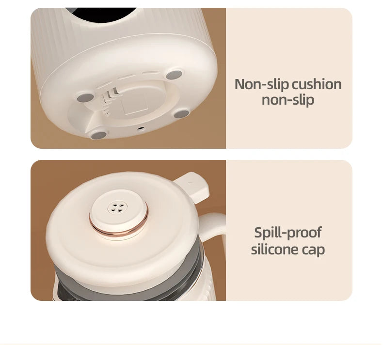 8-in-1 Automatic Nut Milk Machine & Coffee Maker – 40oz, Self-Cleaning, Delay Start, Keep Warm