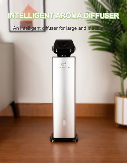 NAMSTE Smart Aroma Diffuser 500ml – 5000m³ Coverage, Bluetooth, Remote Control | Silver/Black