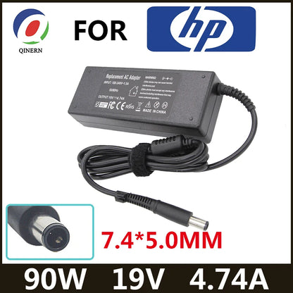 19V 4.74A 90W Laptop Charger for HP ProBook & Pavilion — 7.4x5.0mm Adapter