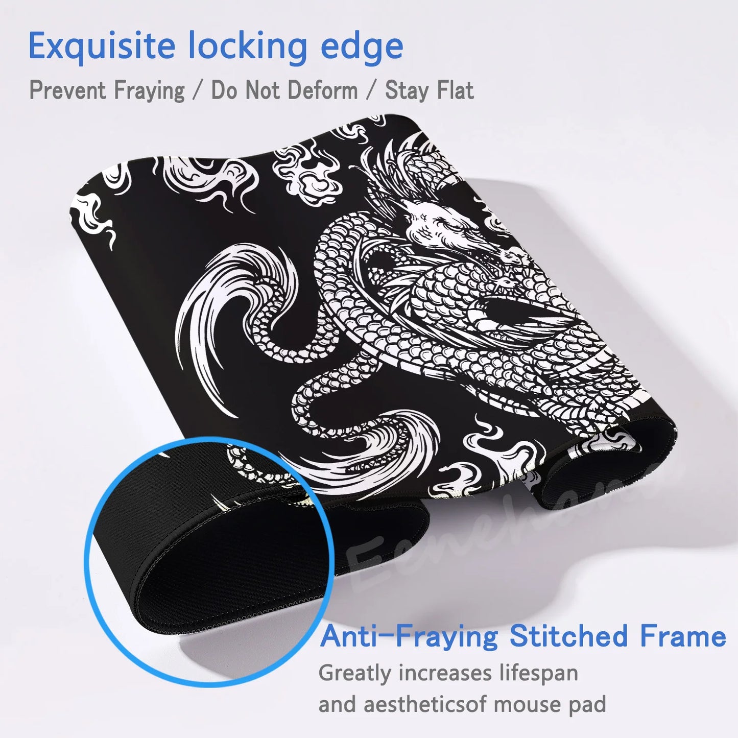 Japanese Dragon XXL Gaming Mouse Pad – Anime Desk Mat 900x400mm