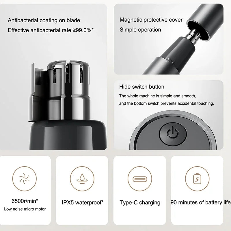 Xiaomi Mijia Electric Nose Hair Trimmer – Painless, Waterproof & Quiet