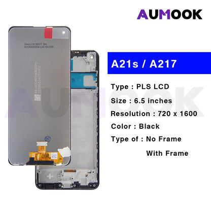 Samsung Galaxy A21s LCD Touch Screen Digitizer Assembly – With/Without Frame (A217)