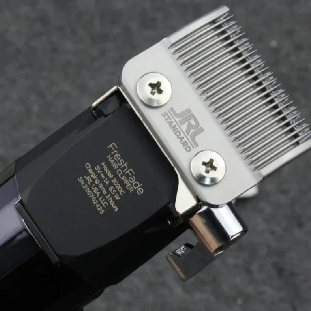 JRL 2020C Professional Hair Clipper & 2020T Trimmer – Cool Blade Technology, LCD Display, Rechargeable | Barber Set